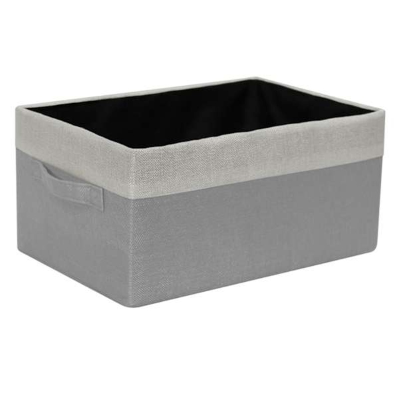 Kids Grey Storage Basket, Large