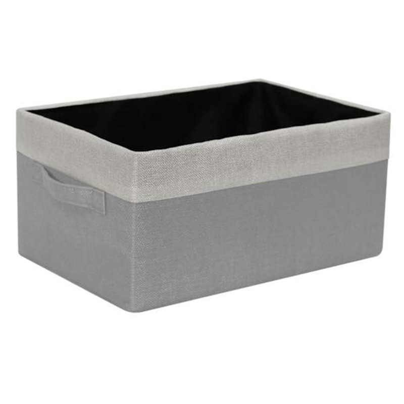 Kids Grey Storage Basket, Small