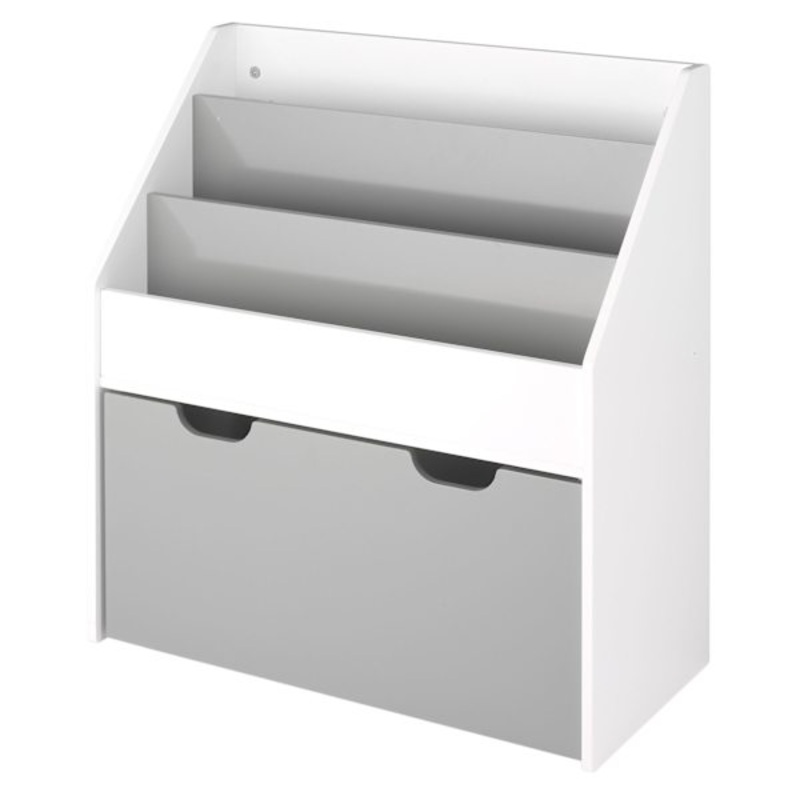 Kids White & Grey Bookcase