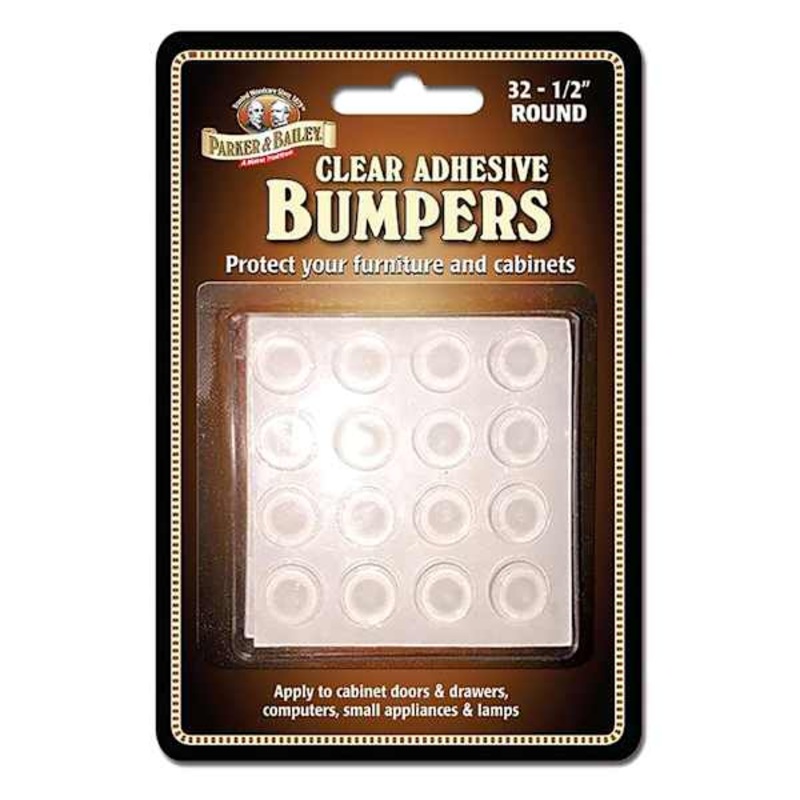 Parker & Bailey 32-Pack Clear Adhesive Bumpers