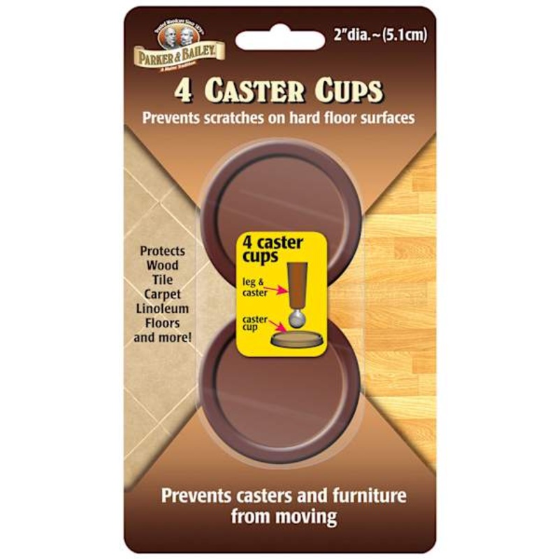 Parker & Bailey 4-Pack Furniture Castor Cups