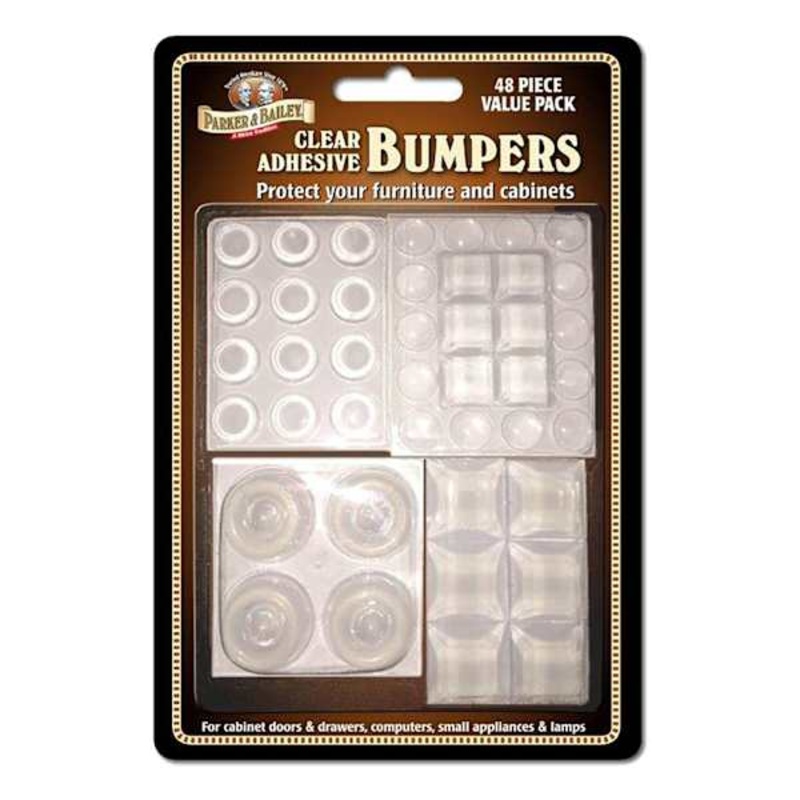 Parker & Bailey 48-Pack Clear Adhesive Bumpers
