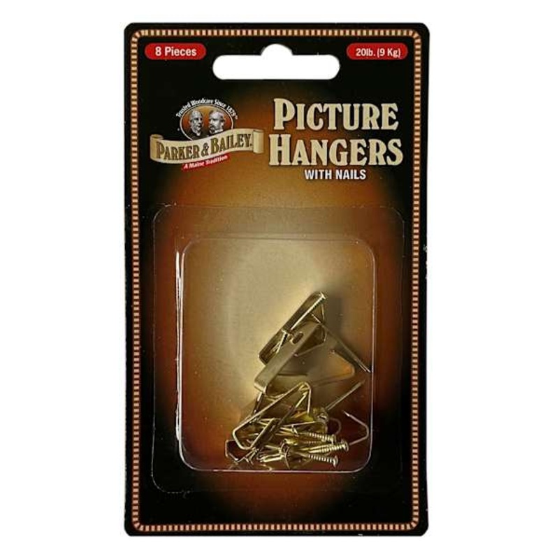 Parker & Bailey Picture Hangers with Nails, 20lb