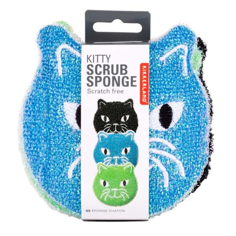 Set of 3 Cat Sponges