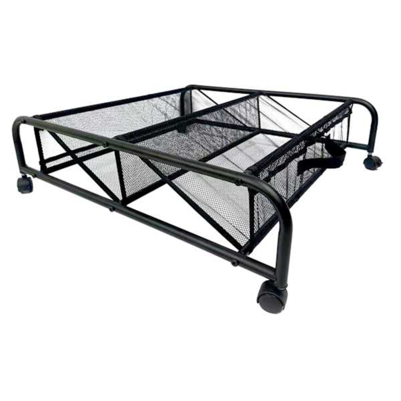 Under Bed Rolling Shoe Rack, Black