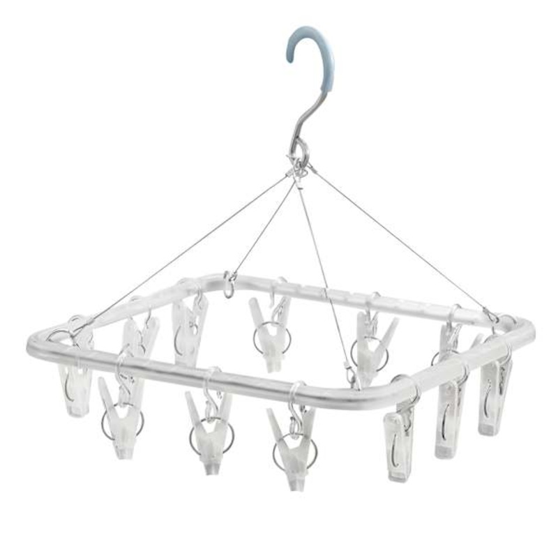 12-Clip Accessory Dryer, White