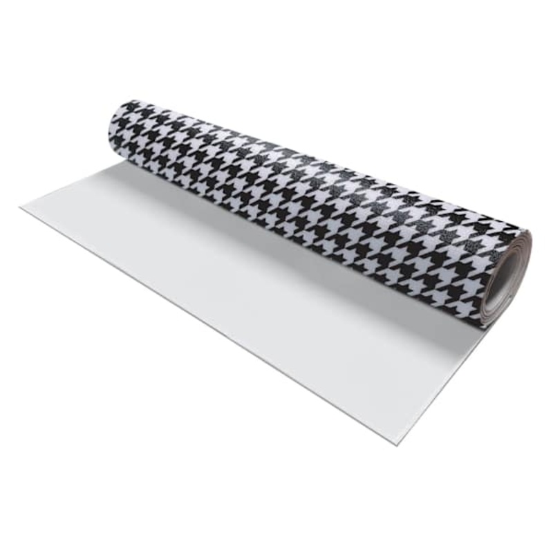 12X300 Black/White Houndstooth Shelf Liner