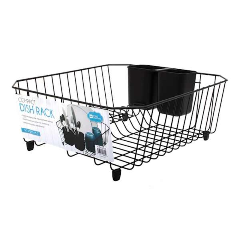 Black Metal Wire Dish Rack