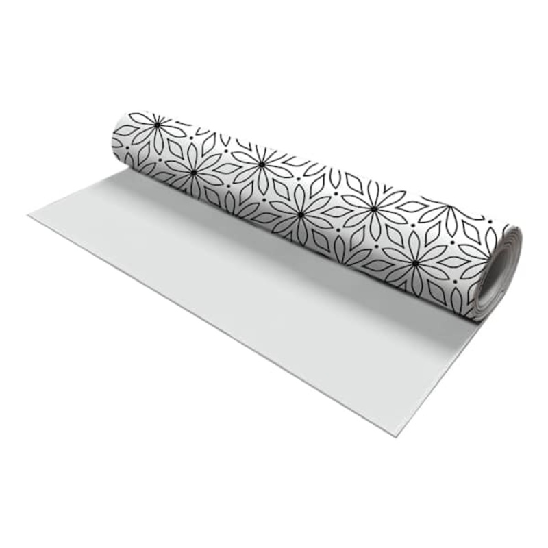 Black & White Daisy Shelf Liner, 12×300