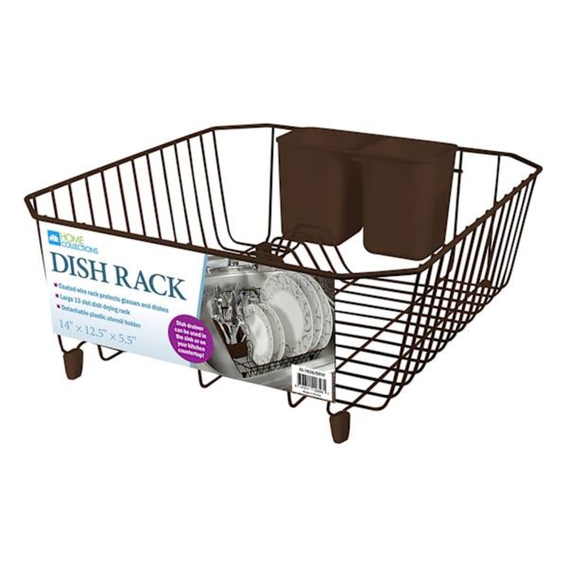 Brown Metal Dish Rack