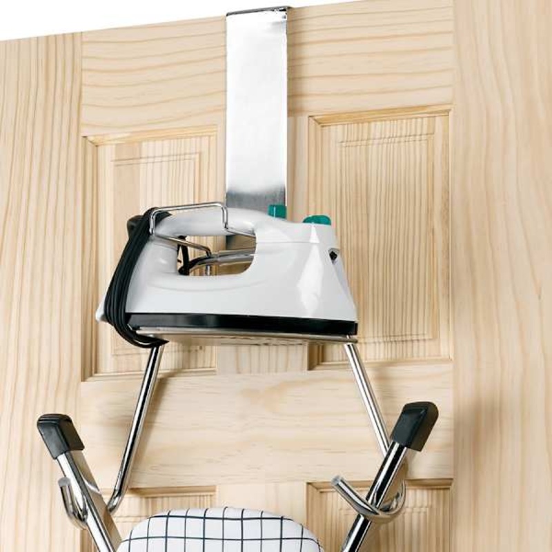 Over The Door Ironing Board Mount, Metallic