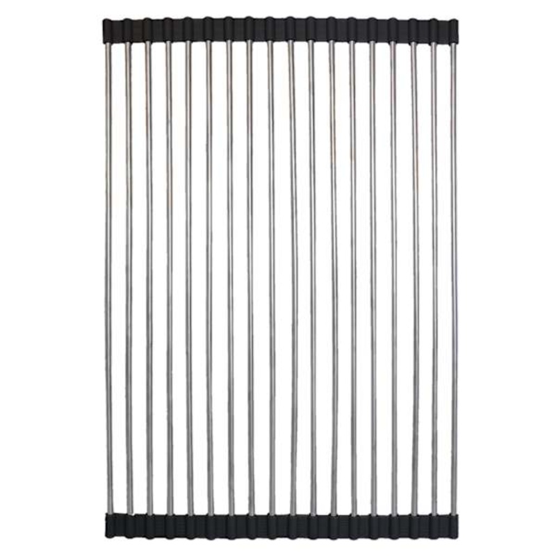 Over The Sink Roll Up Drying Rack, Black