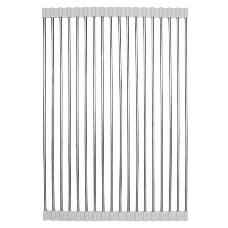 Over The Sink Roll Up Drying Rack, Grey
