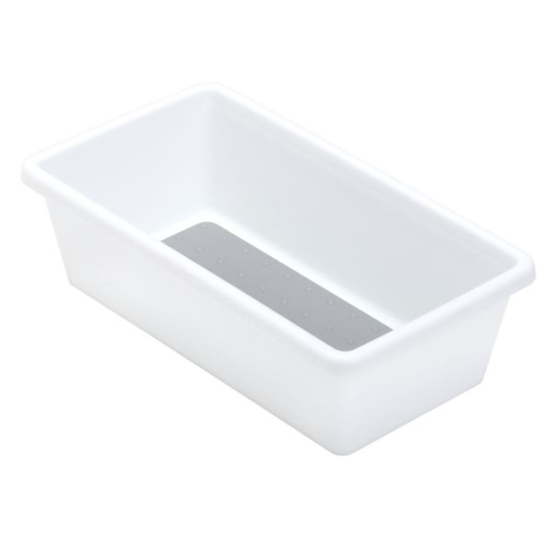 Set Of 3 White & Grey Drawer Organizer