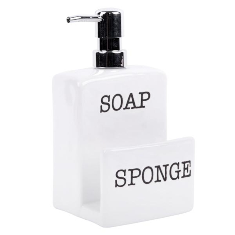 Soap Dispenser & Sponge Holder, 7″