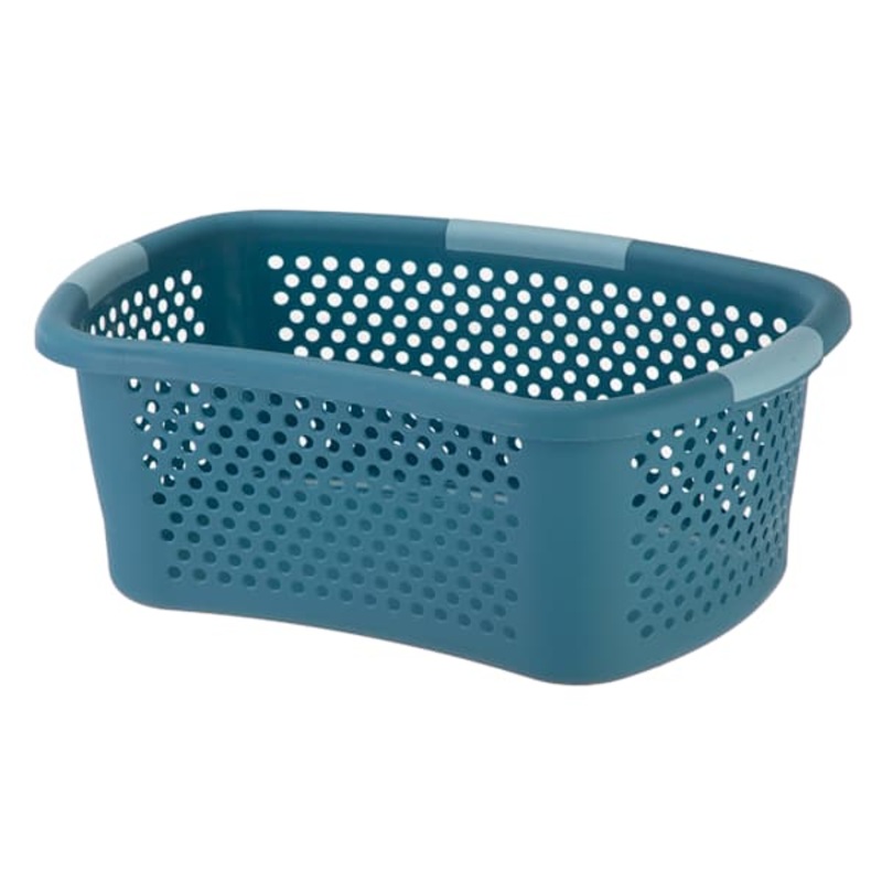 2-Tone Laundry Hip Basket, Blue