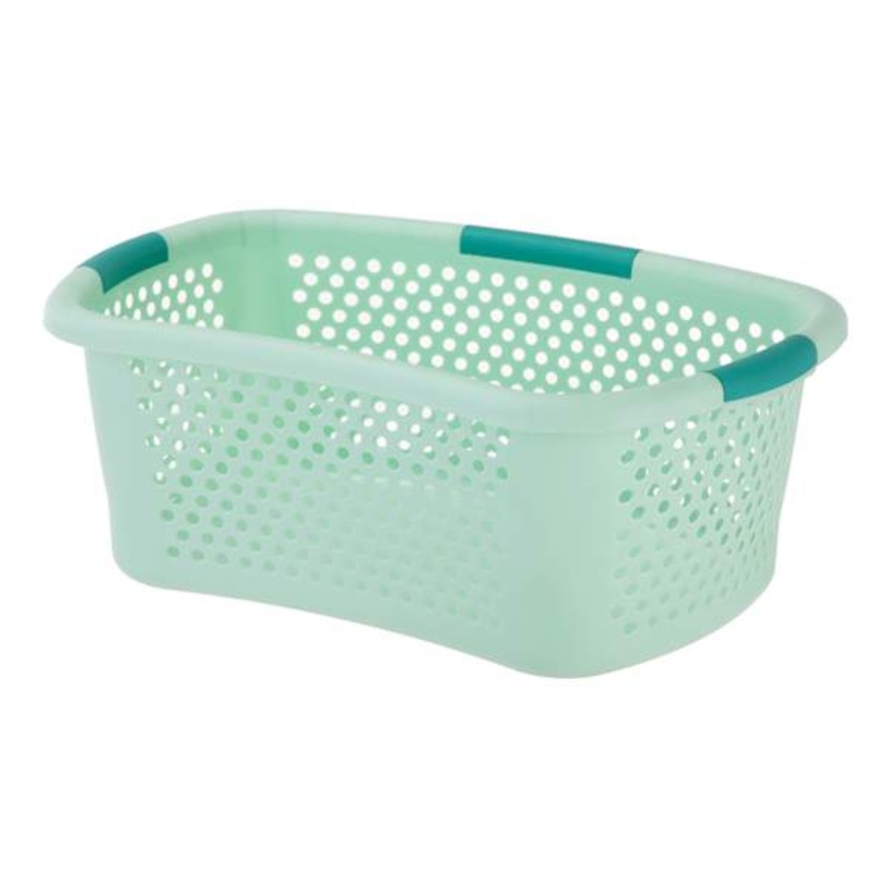 2-Tone Laundry Hip Basket, Green