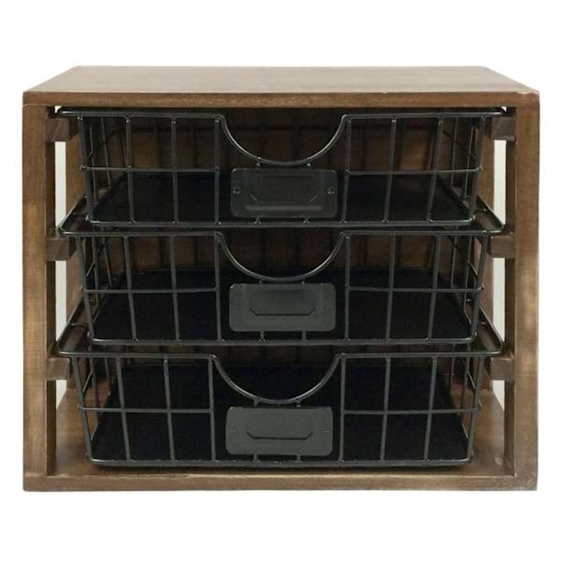 3-Drawer Rectangle Desk Organizer