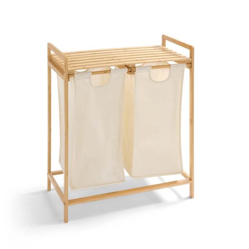 Bamboo Double Laundry Sorter