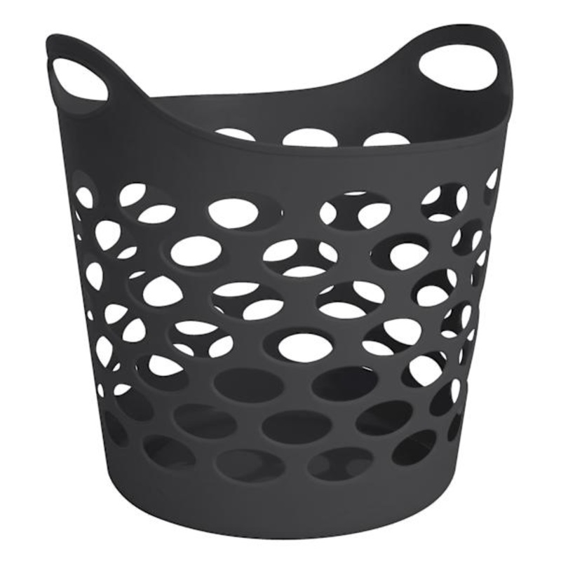 Black Flexible Laundry Basket, 30l