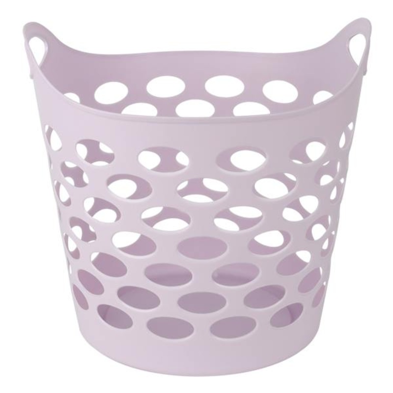 Lavender Flexible Laundry Hamper, 30l
