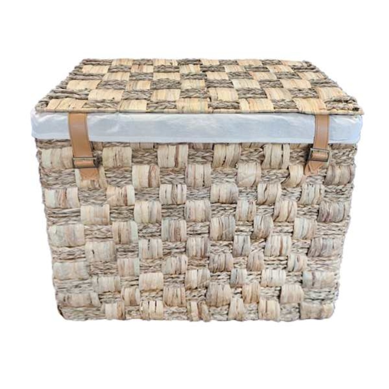 Natural Woven Laundry Hamper with Liner, Large