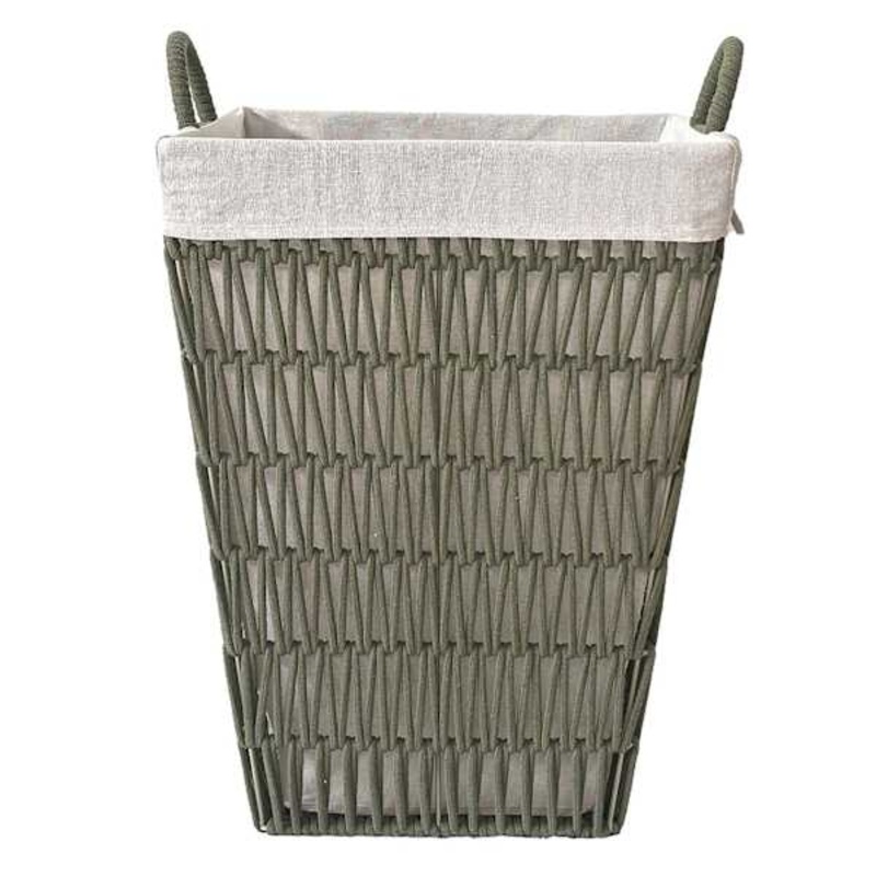 Polyester Rope Laundry Hamper, Sage