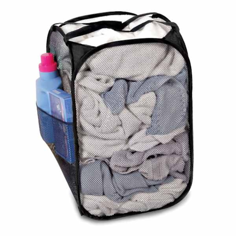 Pop-Up Laundry Hamper, Black