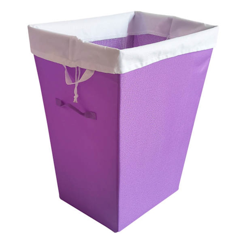 Purple Tapered Laundry Hamper