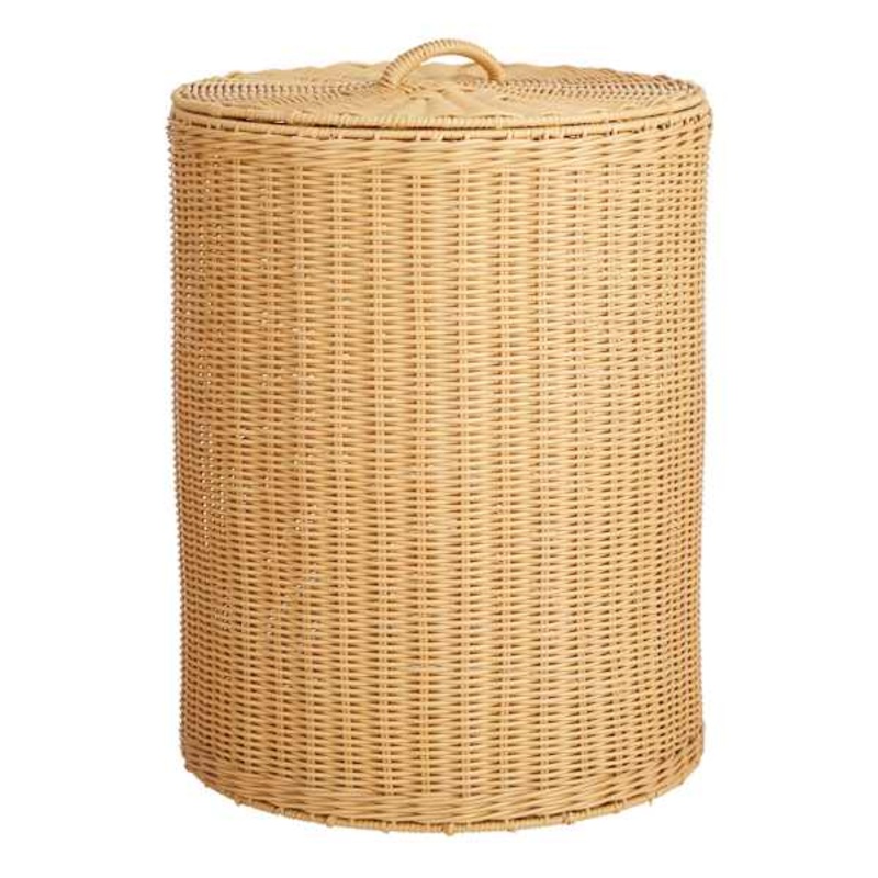 Round Laundry Hamper with Removable Lid, Medium