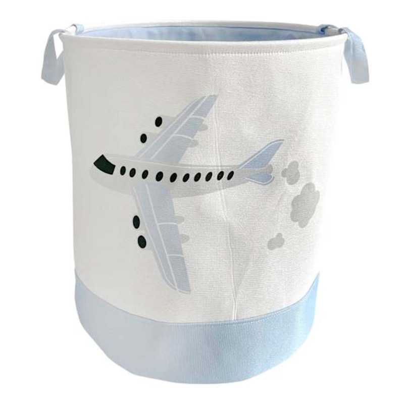 Tiny Dreamers Airplane Rideaway Laundry Hamper, Small