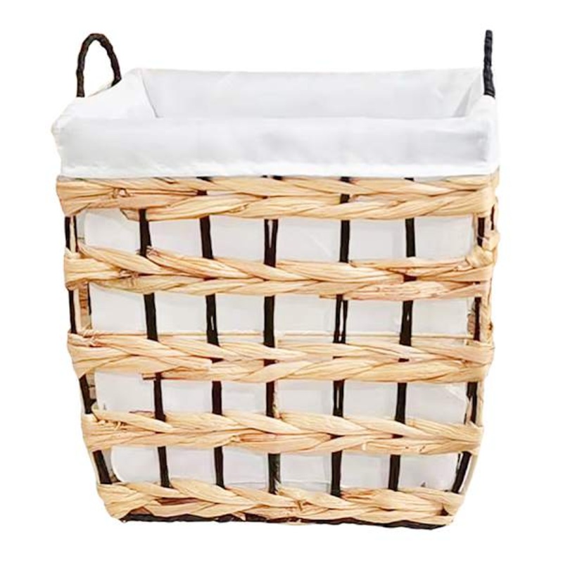 Water Hyacinth Wicker Laundry Hamper, Large