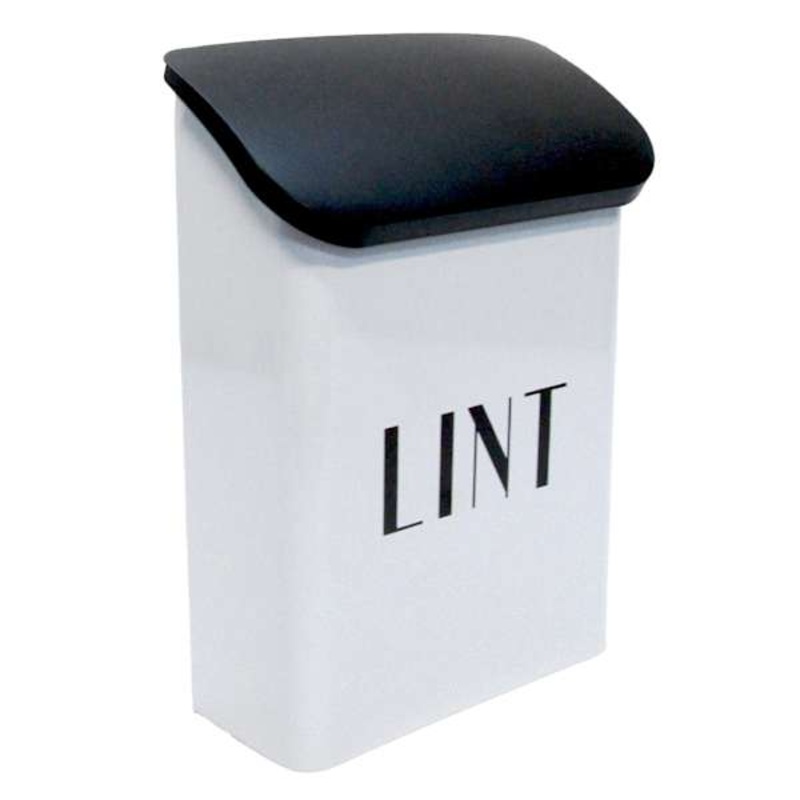 White & Black Lombard Lint Box