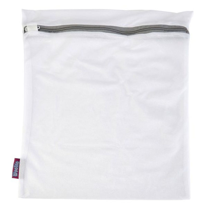 White Sanitized Mesh Wash Bag, 15×18