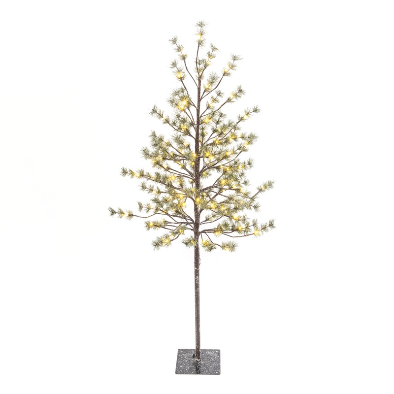 5 Foot Icy Pre Lit Micro LED Electric Artificial Pine Tree