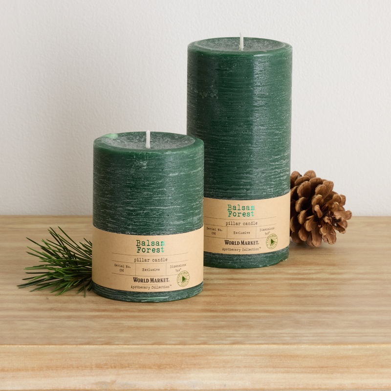 Apothecary Balsam Forest Pillar Scented Candle