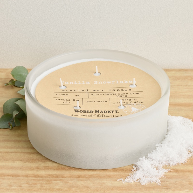 Apothecary Vanilla Snowflakes 5 Wick Scented Candle