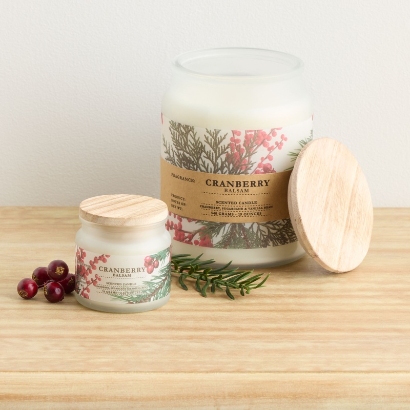 Winter Woodland Cranberry Balsam Scented Candle