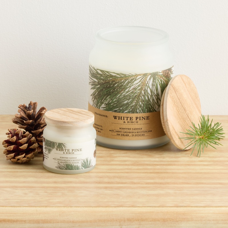 Winter Woodland White Pine & Birch Scented Candle