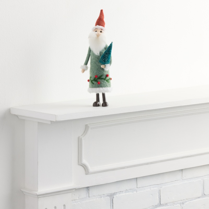 Wool Folkloric Santa Decor