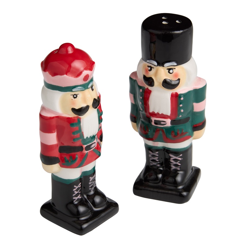 All the Trimmings Nutcracker Figural Salt and Pepper Shaker Set