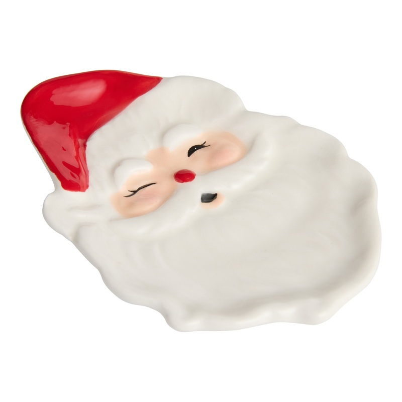 Winking Santa Figural Tea Rest Set of 2
