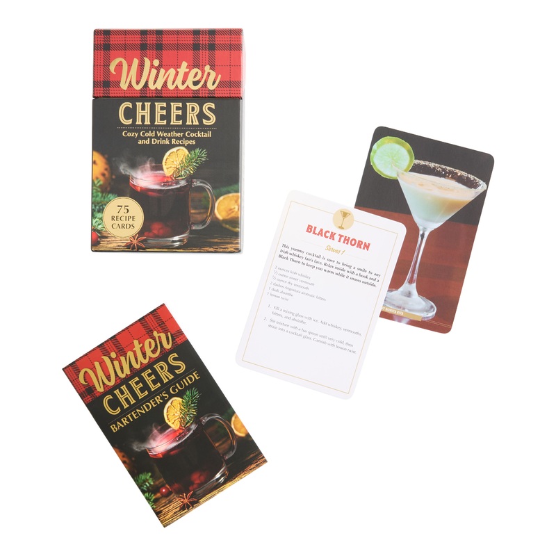 Winter Cheers Cocktail Recipe Card Deck
