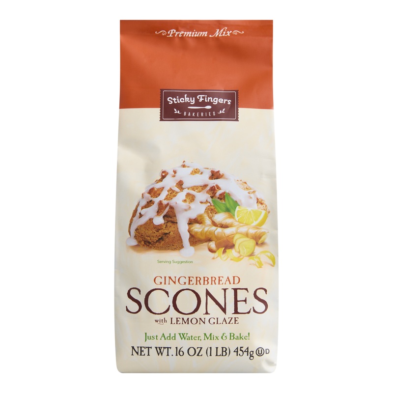 Sticky Fingers Gingerbread With Lemon Glaze Scone Mix