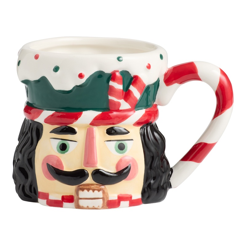 Sugarplum Nutcracker Hand Painted Figural Ceramic Mug