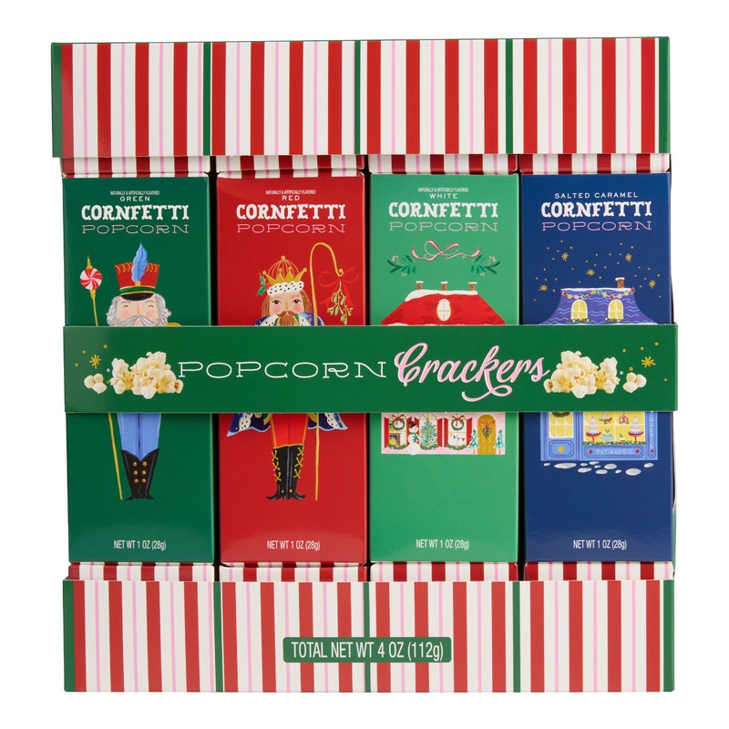 Assorted Popcorn Crackers 4 Pack