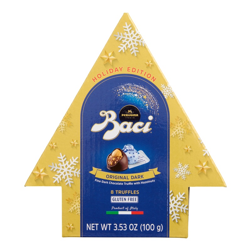 Baci Perugina Hazelnut Truffles Christmas Tree Box 8 Piece