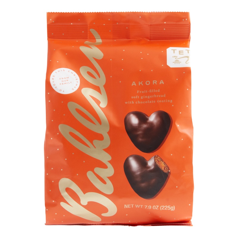 Bahlsen Akora Dark Chocolate Apricot Gingerbread Hearts