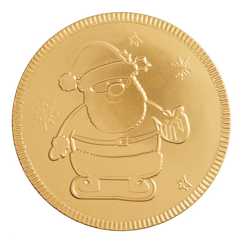 Steenland Santa Milk Chocolate Gold Coin