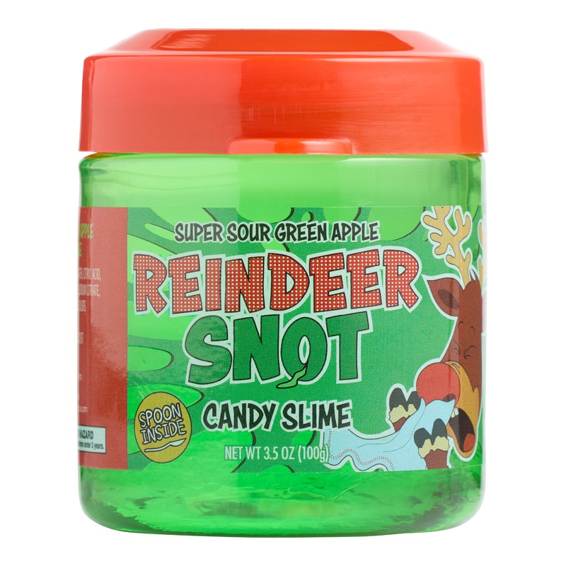 Super Sour Green Apple Reindeer Snot Candy Slime